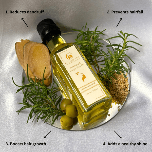 Rosemary & Ginger Hair Oil - Image 3